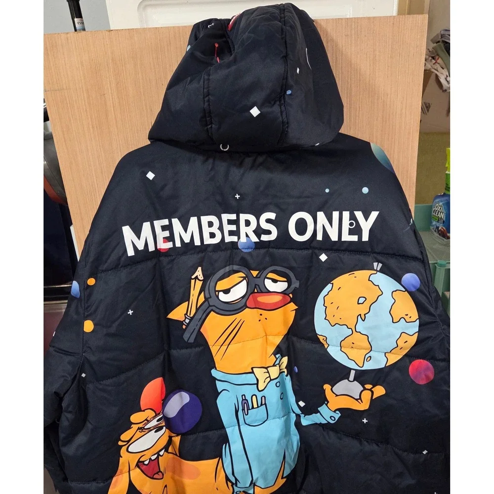Members Only Nickelodeon Rugrats Arnold‎ Tommy Chuckie Puffy Winter Jacket XXL
